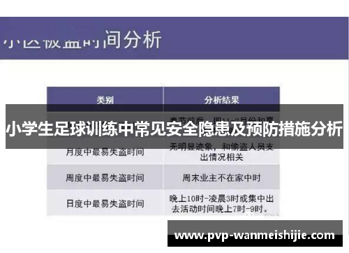 小学生足球训练中常见安全隐患及预防措施分析